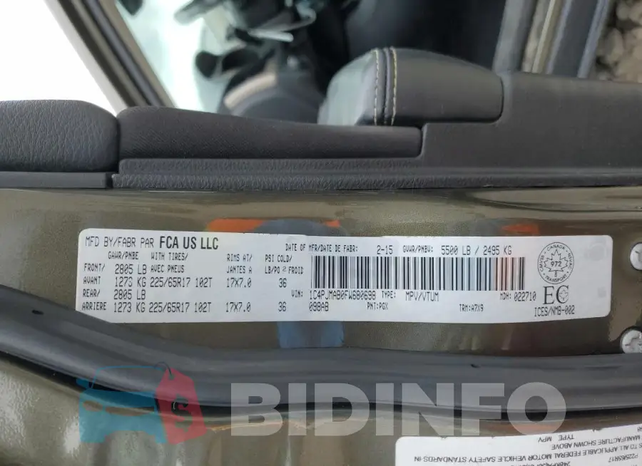 1C4PJMAB0FW680698 Photo# 12