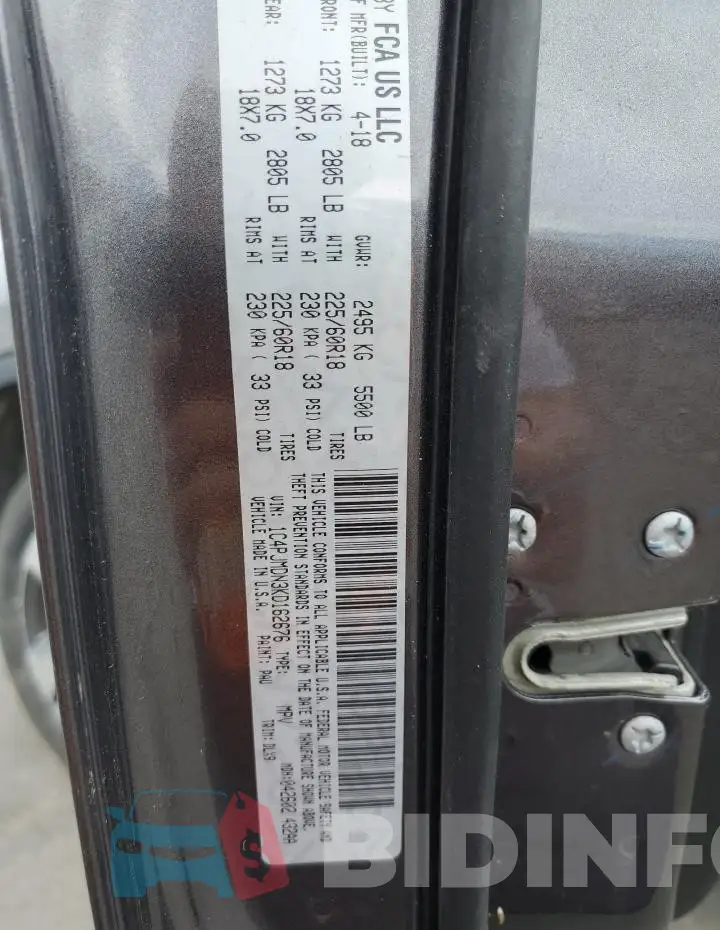 1C4PJMDN3KD162676 Photo# 13