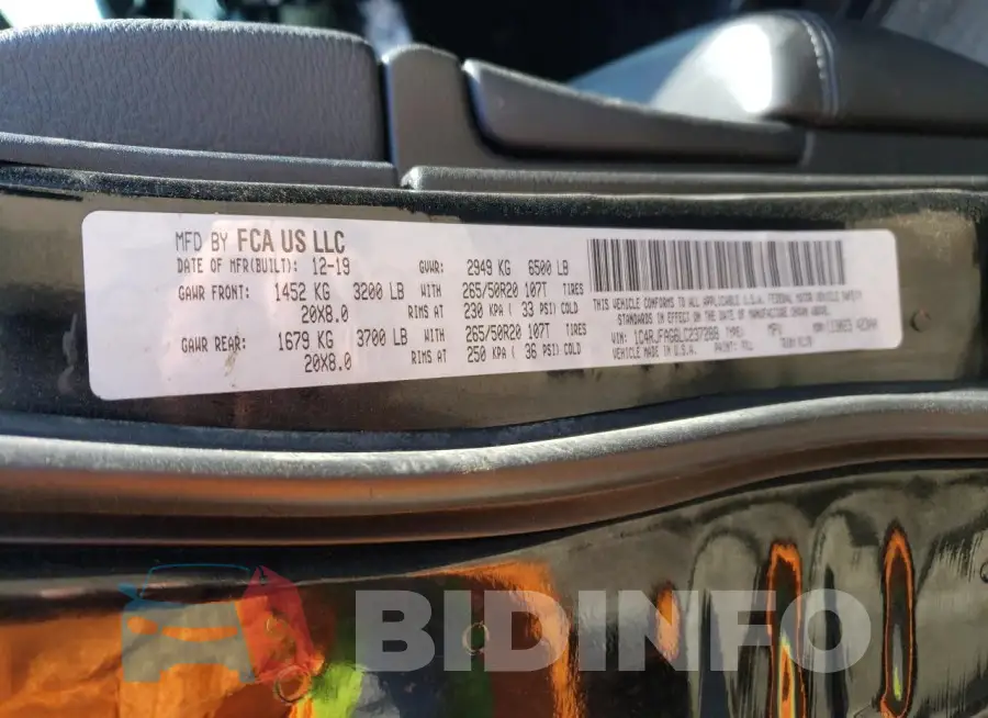 1C4RJFAG6LC237288 Photo# 13