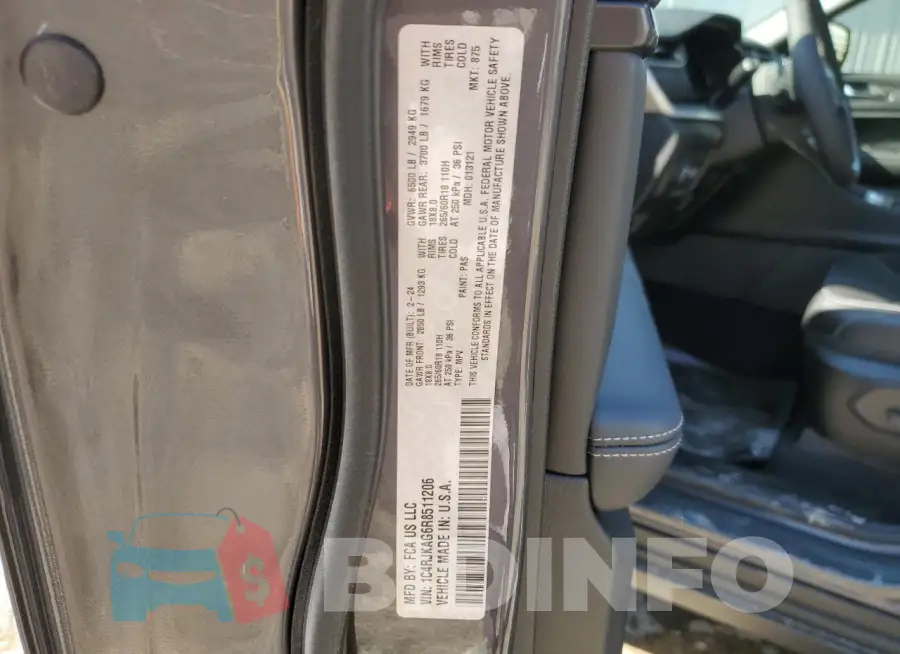 1C4RJKAG6R8511206 Photo# 13