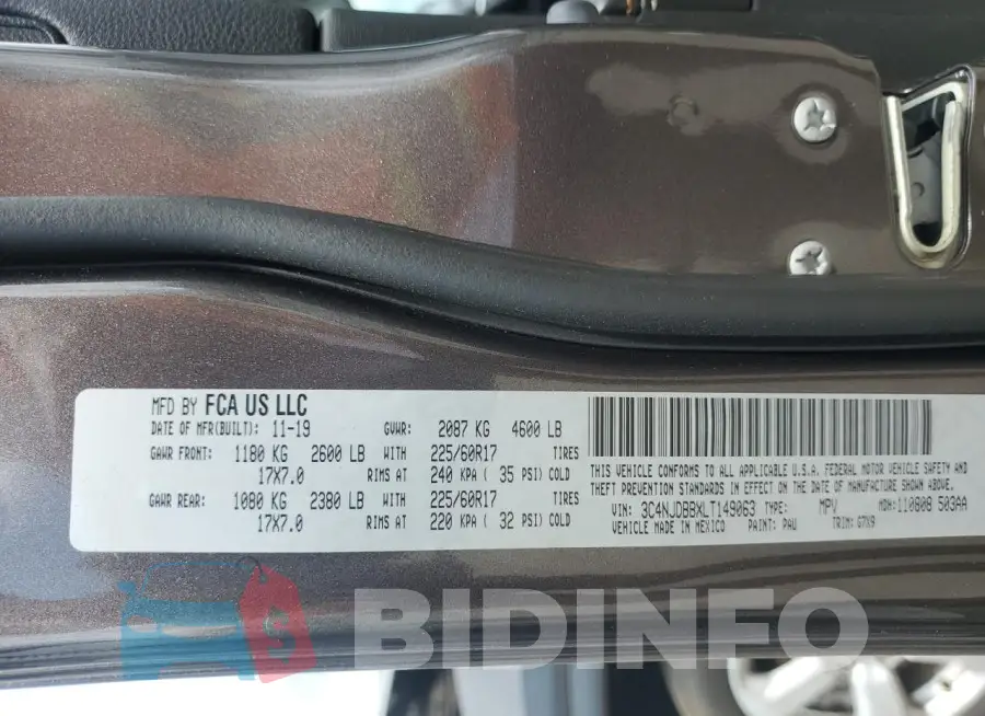 3C4NJDBBXLT149063 Photo# 12