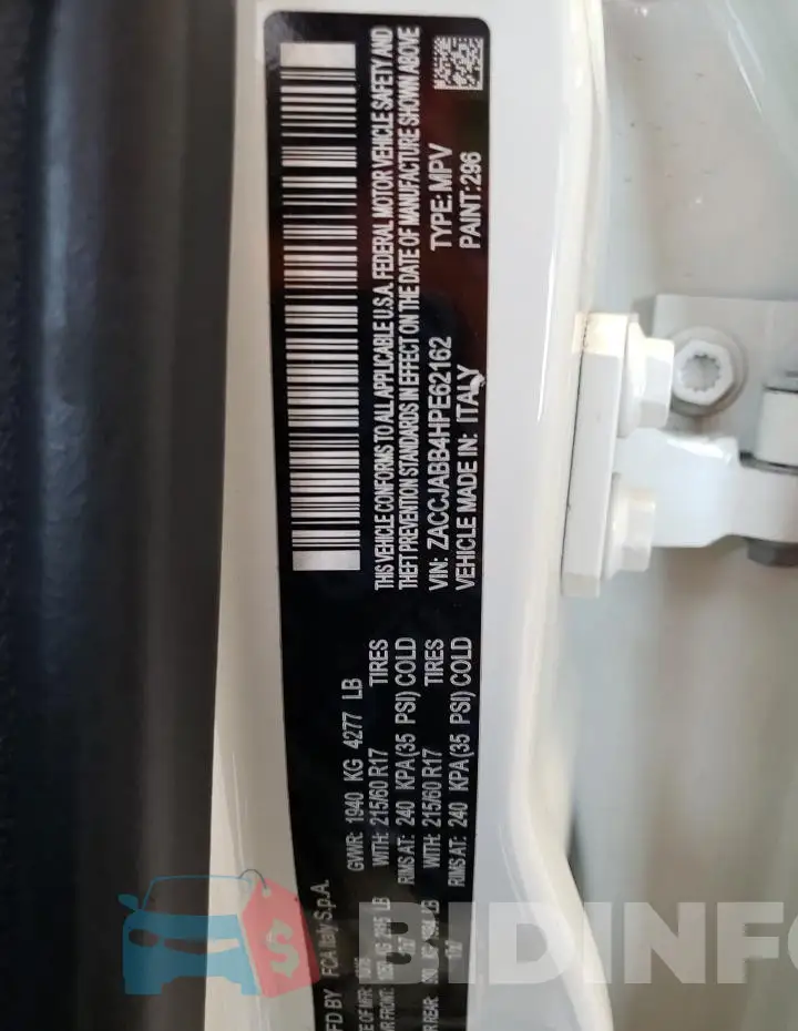 ZACCJABB4HPE62162 Photo# 13
