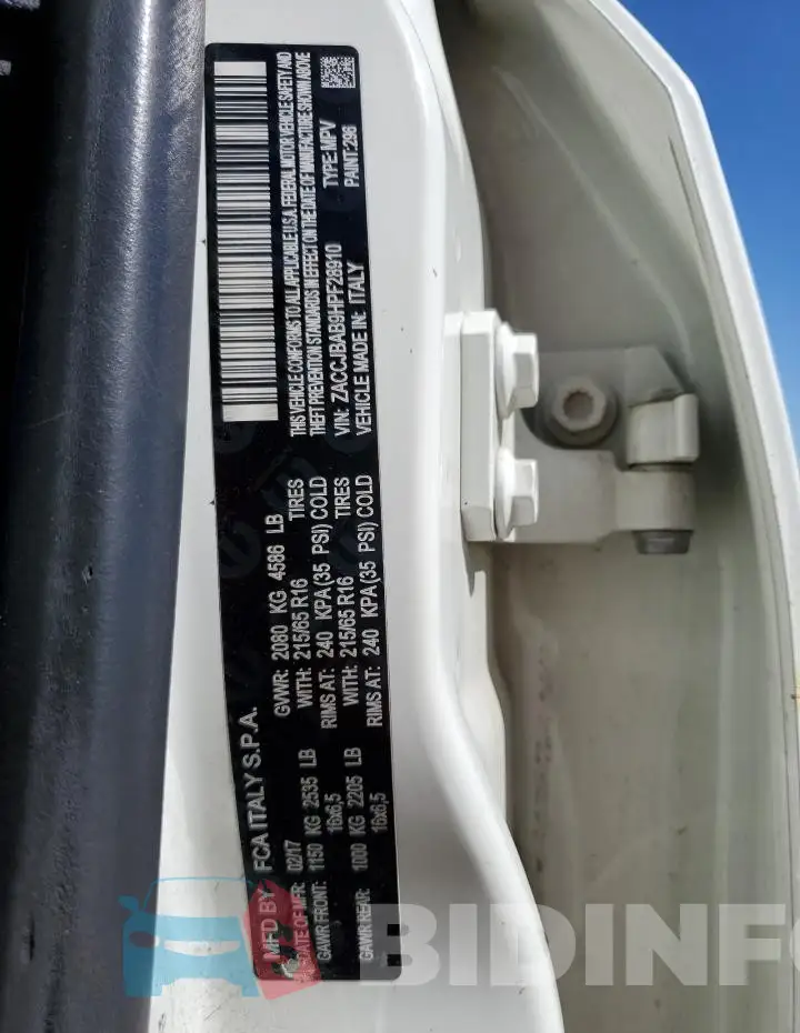 ZACCJBAB9HPF28910 Photo# 13