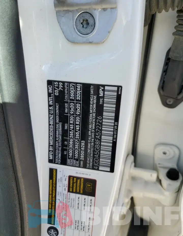 4JGDA5GB8FA572726 Photo# 12