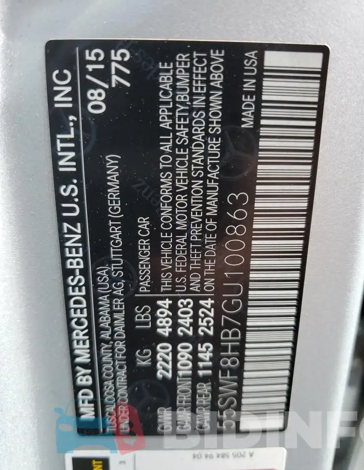 55SWF8HB7GU100863 Photo# 12