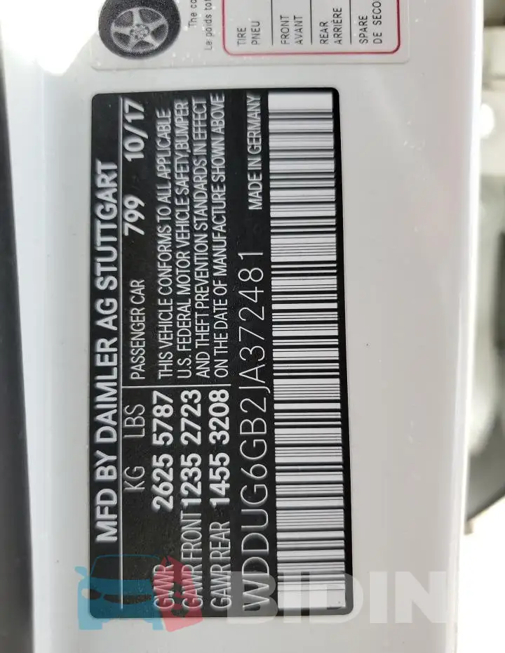 WDDUG6GB2JA372481 Photo# 12