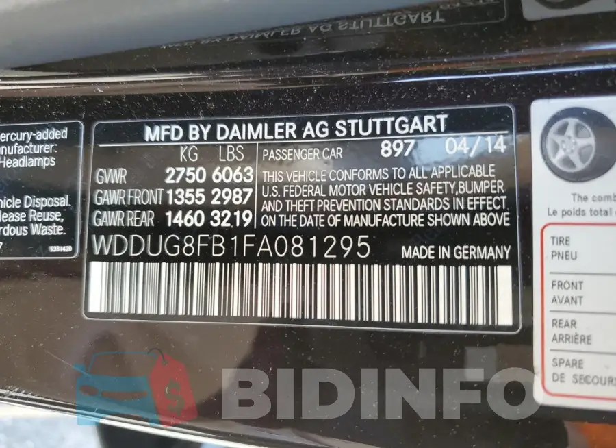 WDDUG8FB1FA081295 Photo# 12
