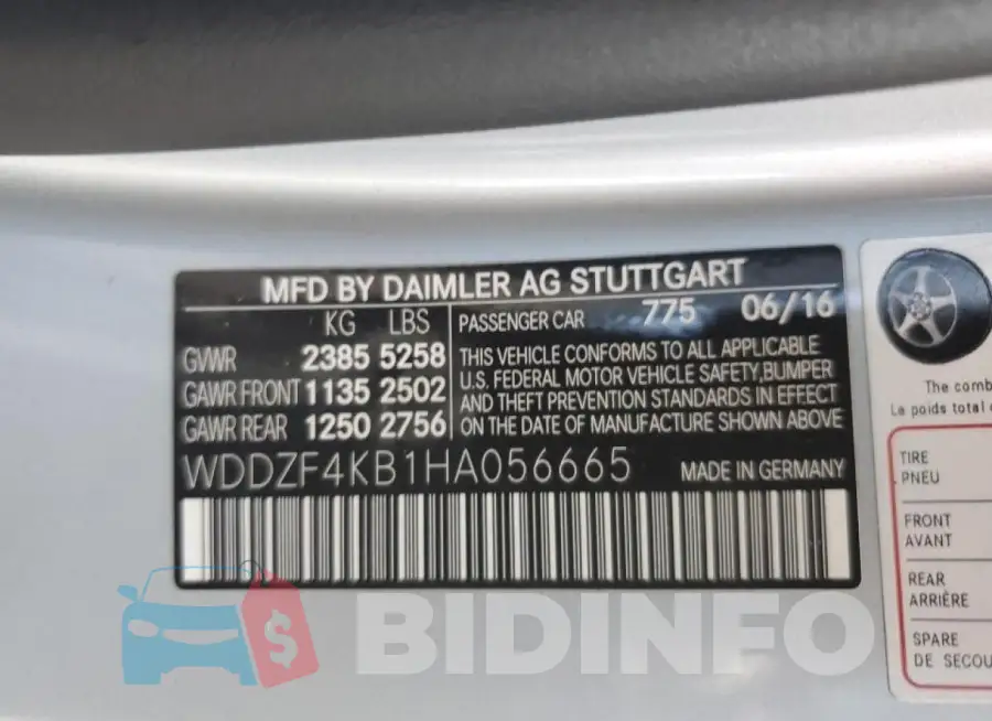 WDDZF4KB1HA056665 Photo# 12
