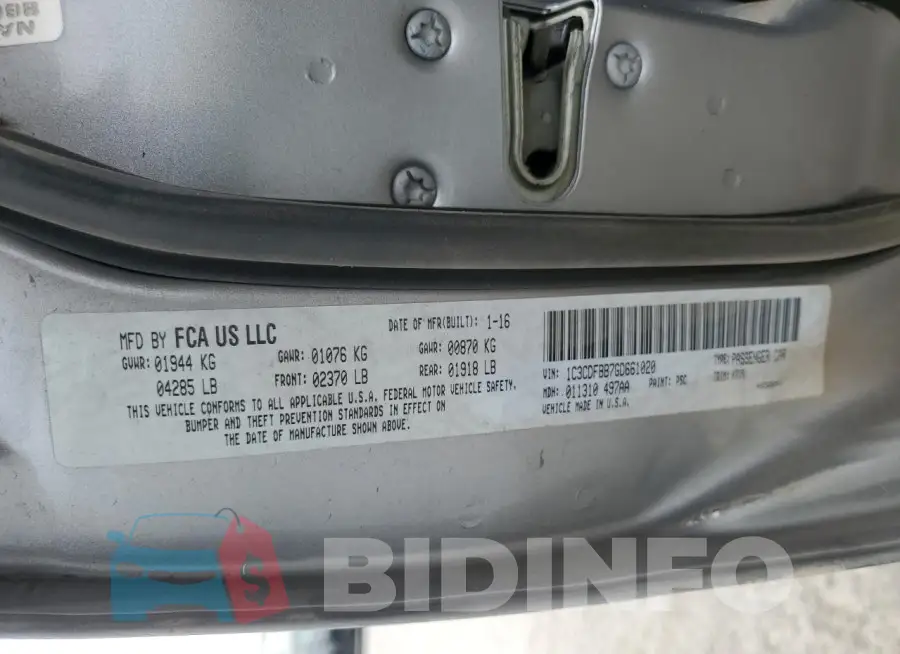 1C3CDFBB7GD661020 Photo# 12