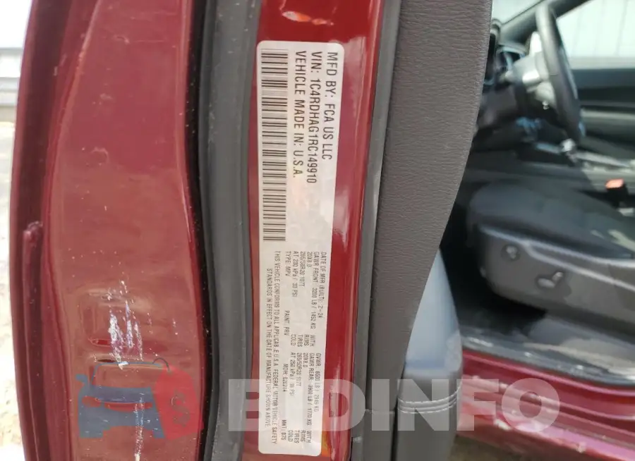 1C4RDHAG1RC149910 Photo# 13
