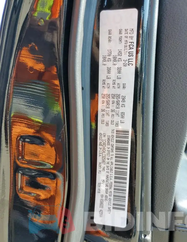 1C4RDHAGXLC325067 Photo# 14
