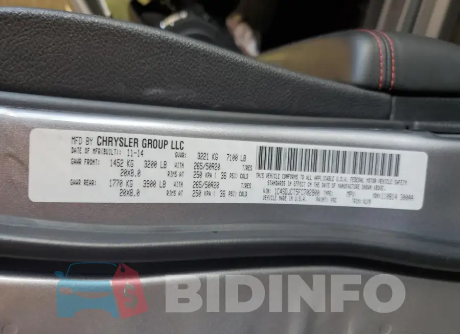 1C4SDJCT5FC702900 Photo# 13