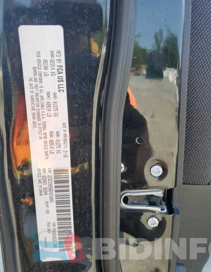2C3CDXBG8GH216001 Photo# 13