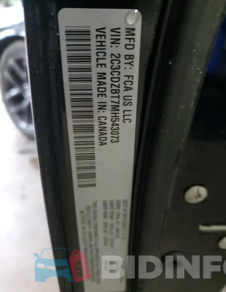 2C3CDZBT7MH543073 Photo# 13