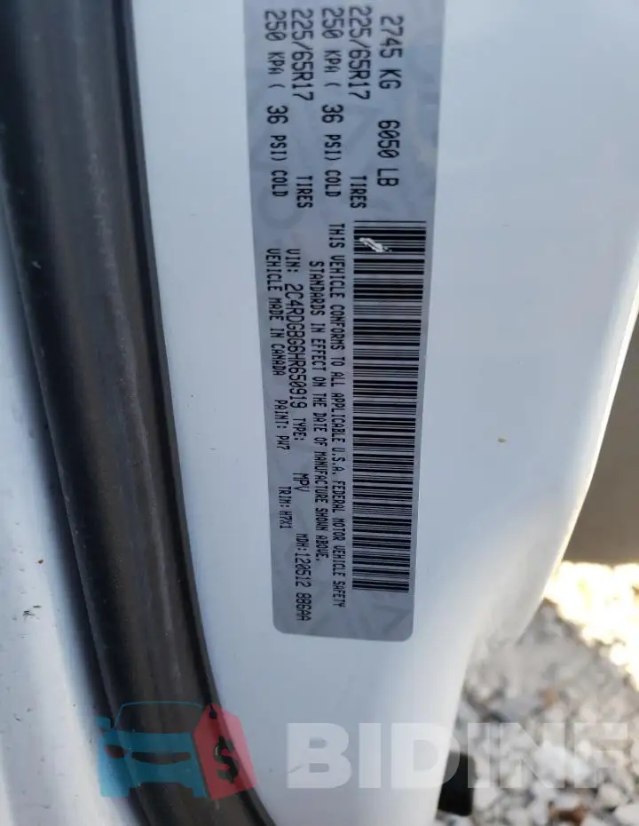 2C4RDGBG6HR650919 Photo# 13