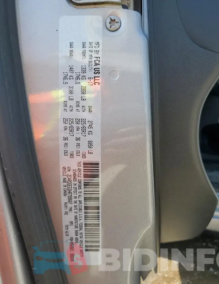 2C4RDGEG3HR799607 Photo# 14