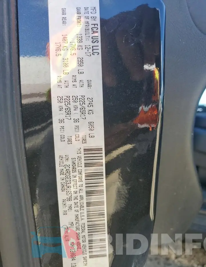 2C4RDGEG3JR165798 Photo# 13