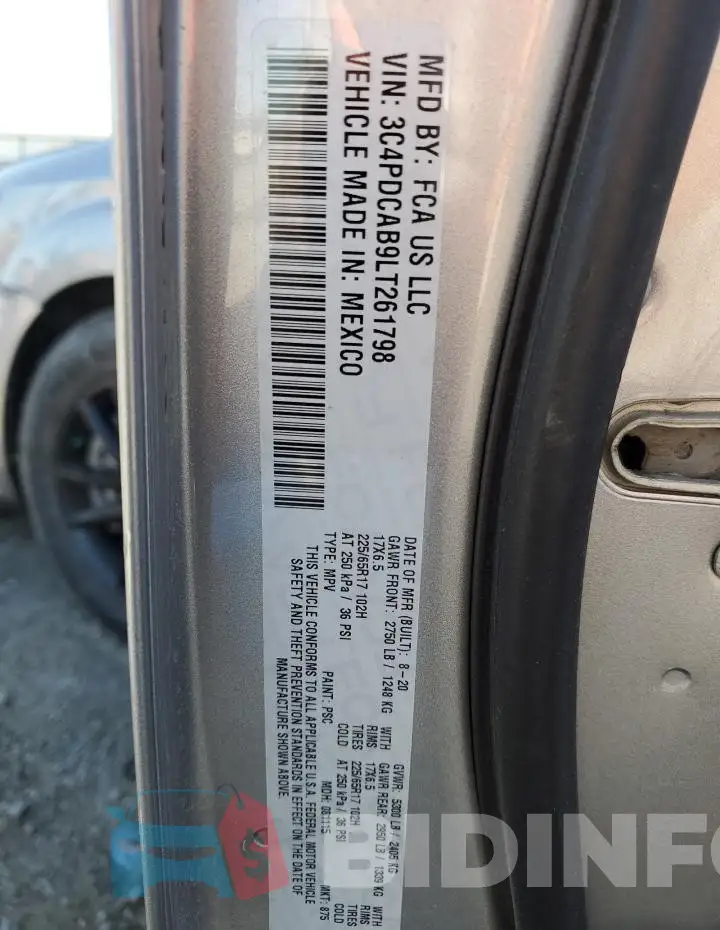 3C4PDCAB9LT261798 Photo# 12