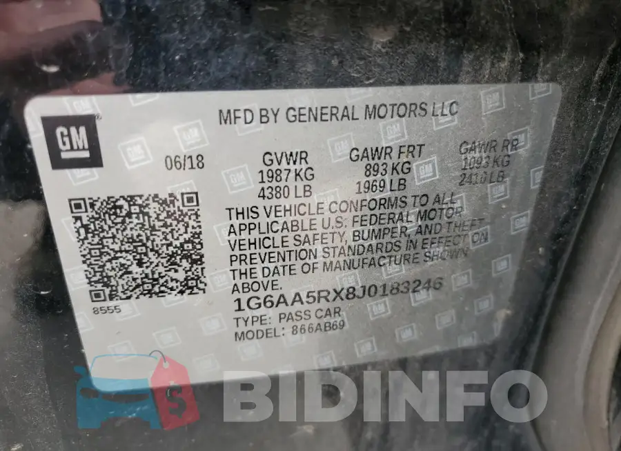 1G6AA5RX8J0183246 Photo# 13