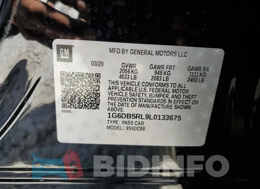 1G6DB5RL9L0133675 Photo# 12