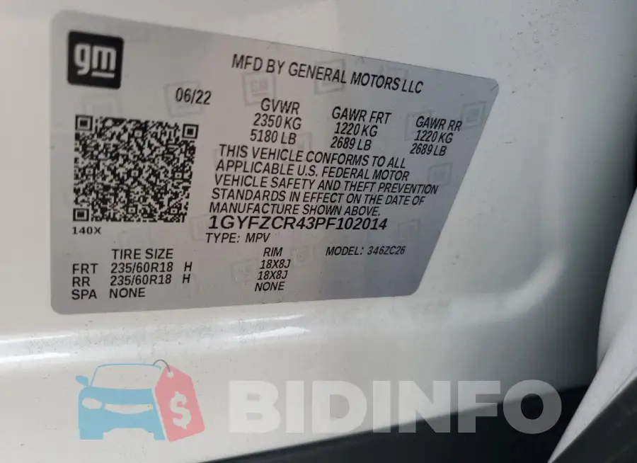 1GYFZCR43PF102014 Photo# 13