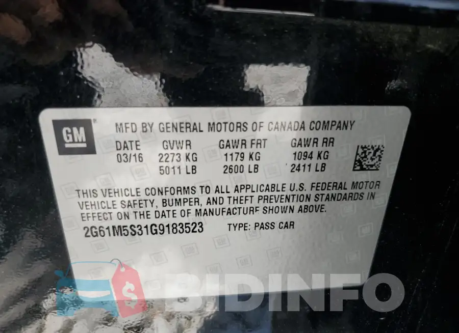 2G61M5S31G9183523 Photo# 12