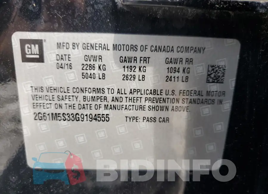 2G61M5S33G9194555 Photo# 13