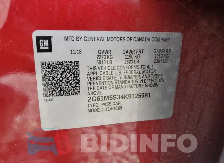 2G61M5S34K9125981 Photo# 13
