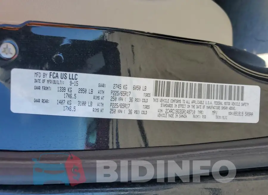 2C4RC1BG3GR148710 Photo# 13