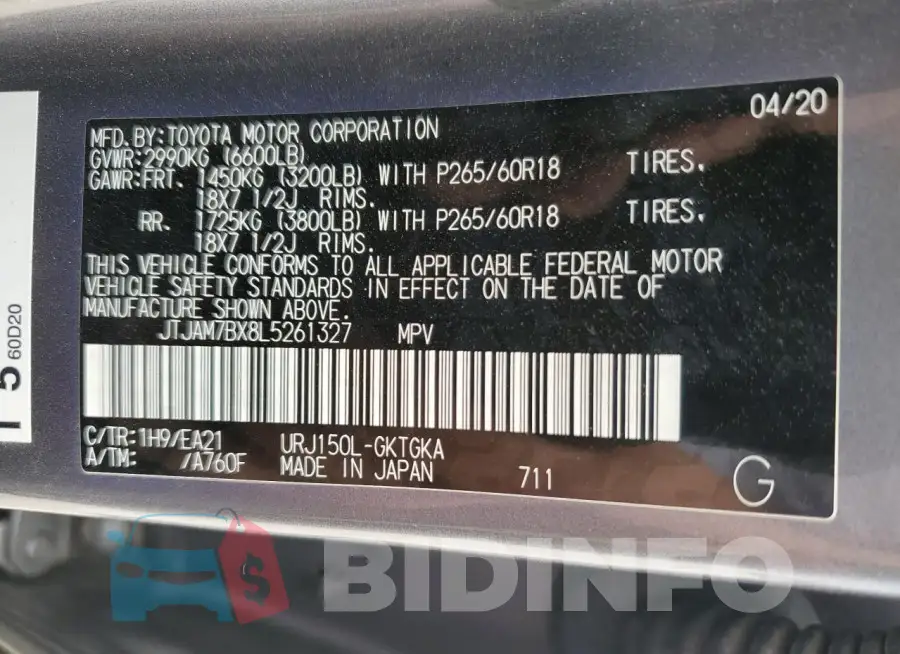 JTJAM7BX8L5261327 Photo# 14