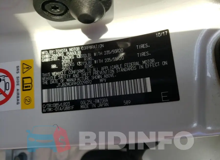 JTJBZMCA9H2029892 Photo# 13