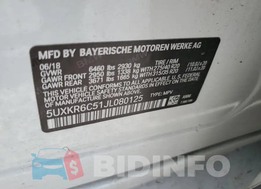 5UXKR6C51JL080125 Photo# 13