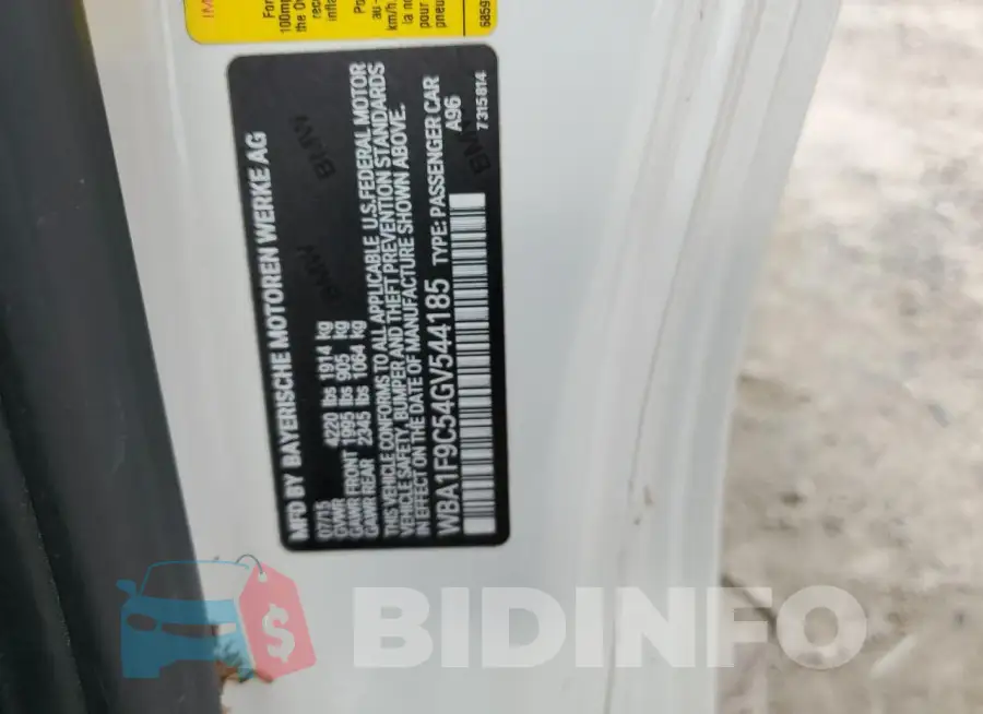 WBA1F9C54GV544185 Photo# 13