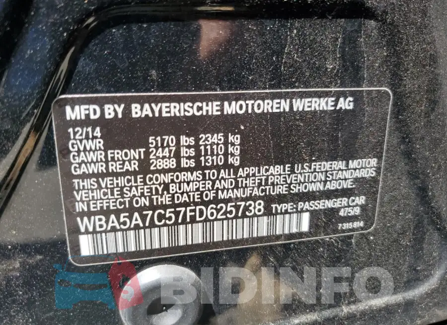 WBA5A7C57FD625738 Photo# 12