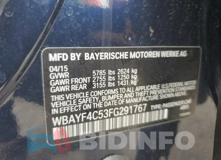 WBAYF4C53FG291767 Photo# 12