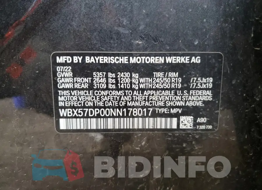 WBX57DP00NN178017 Photo# 14