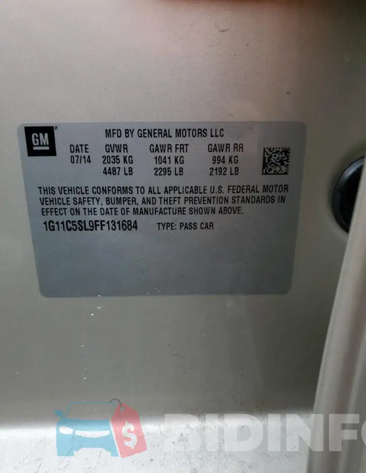 1G11C5SL9FF131684 Photo# 12