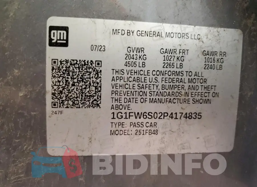 1G1FW6S02P4174835 Photo# 13