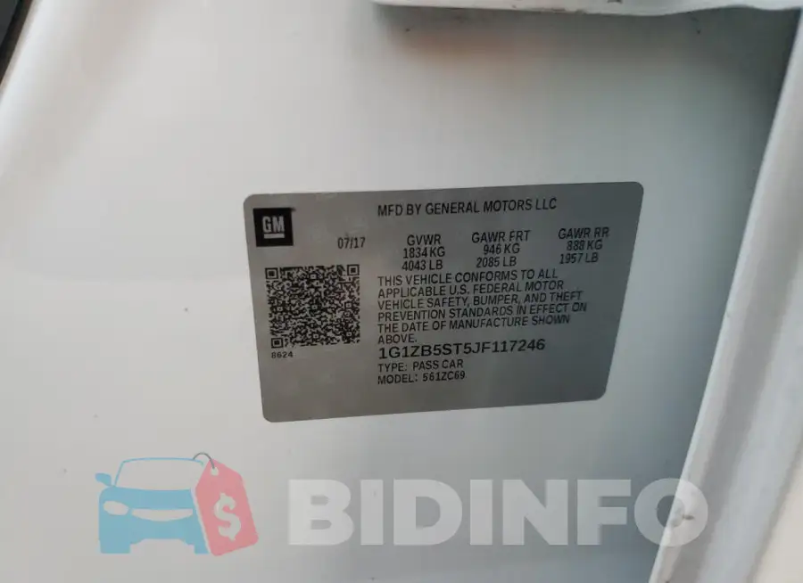 1G1ZB5ST5JF117246 Photo# 13