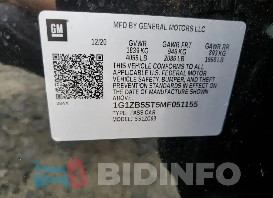 1G1ZB5ST5MF051155 Photo# 13