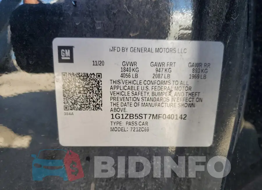 1G1ZB5ST7MF040142 Photo# 12