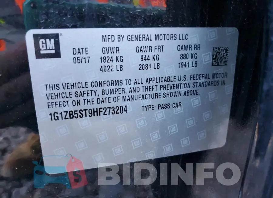 1G1ZB5ST9HF273204 Photo# 13