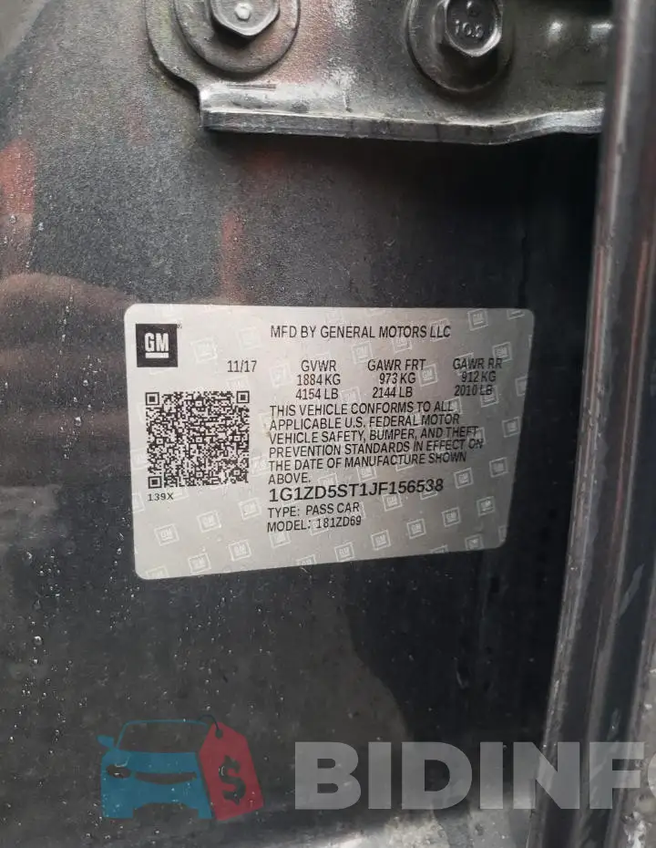 1G1ZD5ST1JF156538 Photo# 12