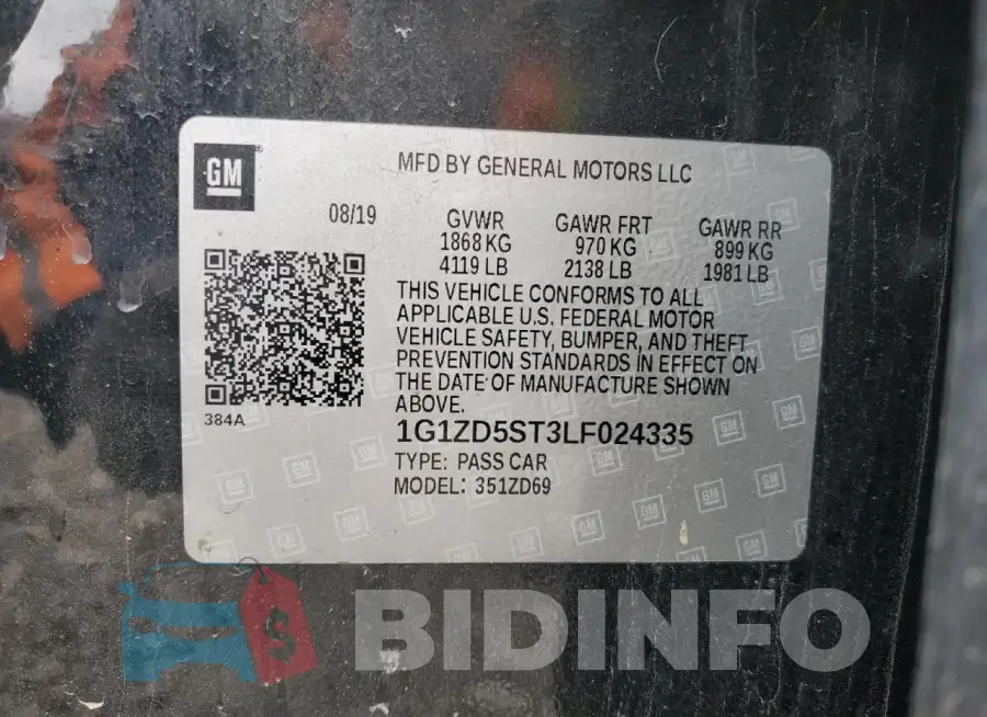1G1ZD5ST3LF024335 Photo# 13