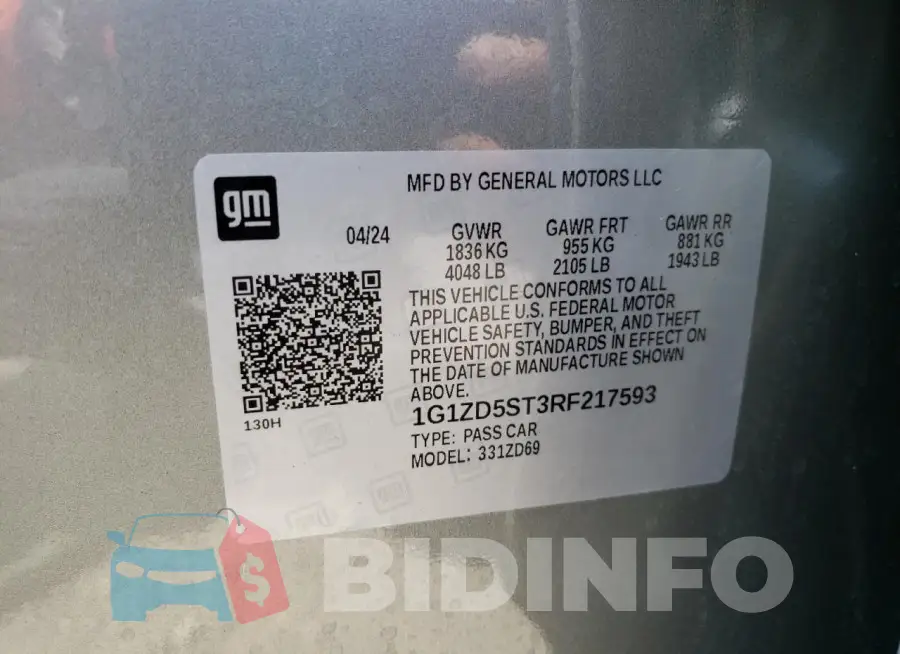1G1ZD5ST3RF217593 Photo# 12