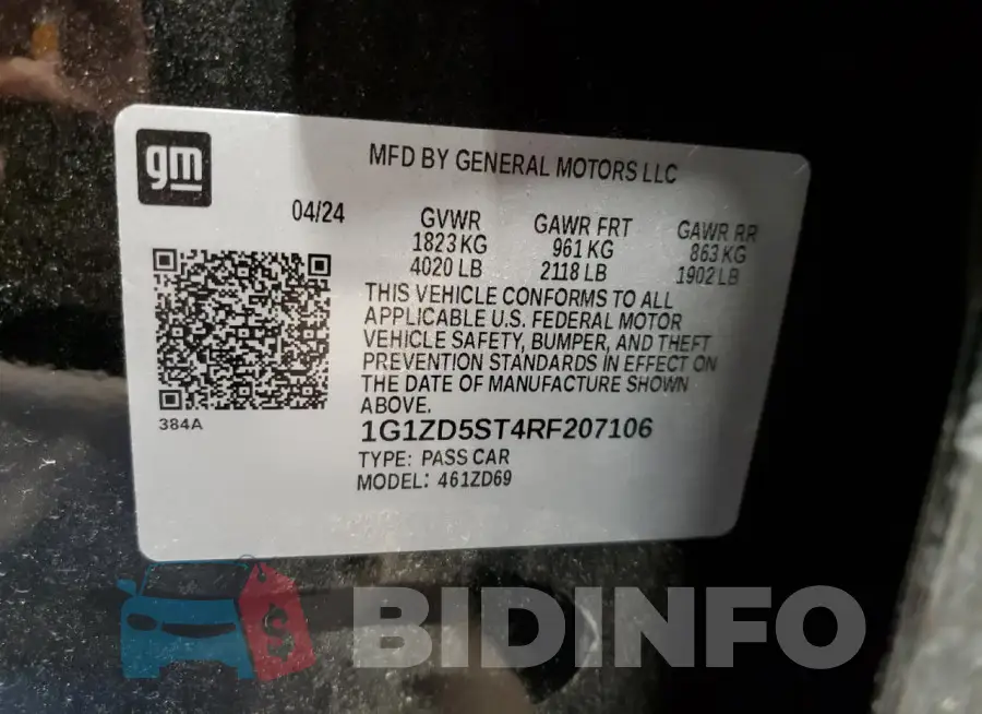 1G1ZD5ST4RF207106 Photo# 12
