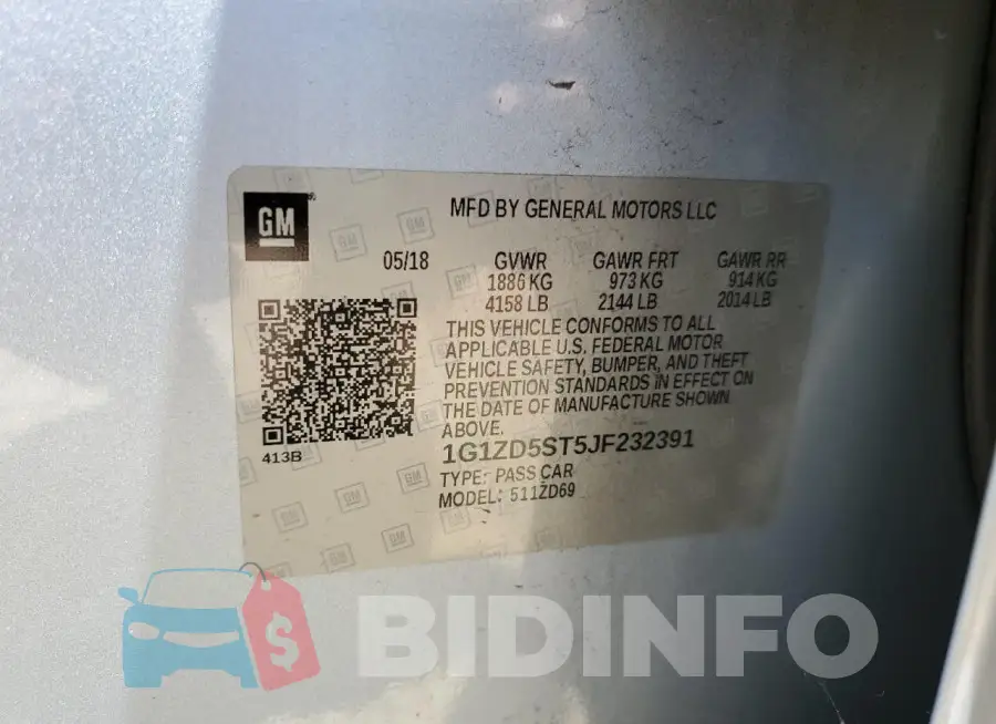 1G1ZD5ST5JF232391 Photo# 12