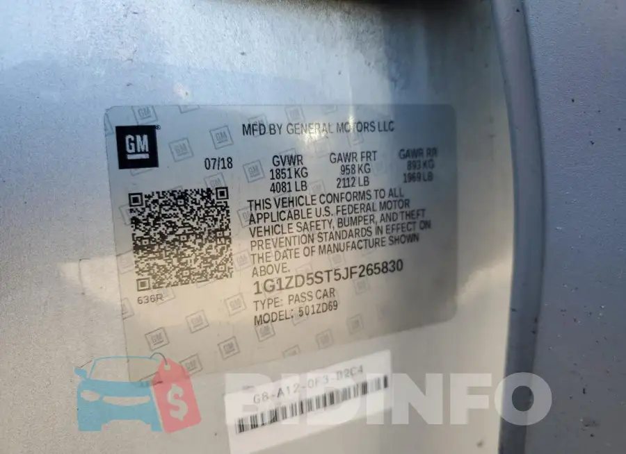 1G1ZD5ST5JF265830 Photo# 12