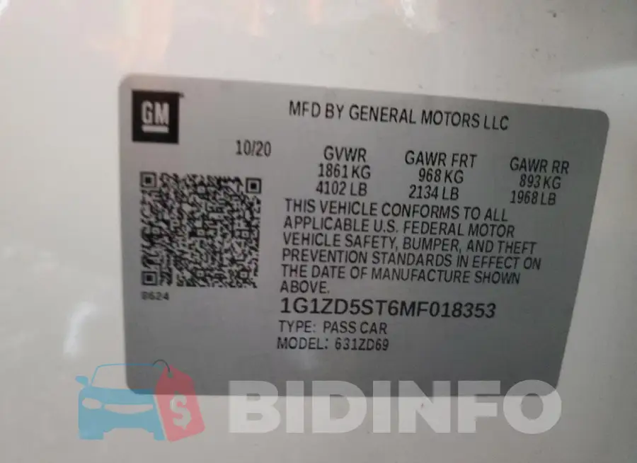 1G1ZD5ST6MF018353 Photo# 12