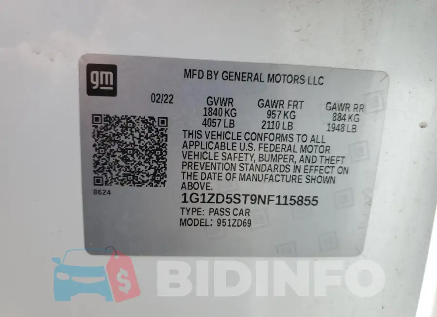 1G1ZD5ST9NF115855 Photo# 12